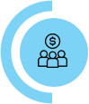 Groupe de personnes et argent